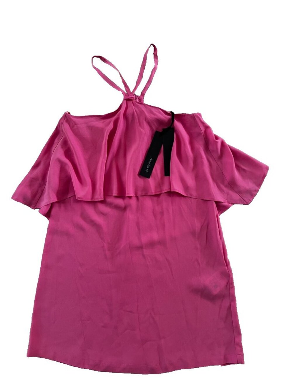 Annarita N Ruffled Silk Blend Dress Pink ( 40 )